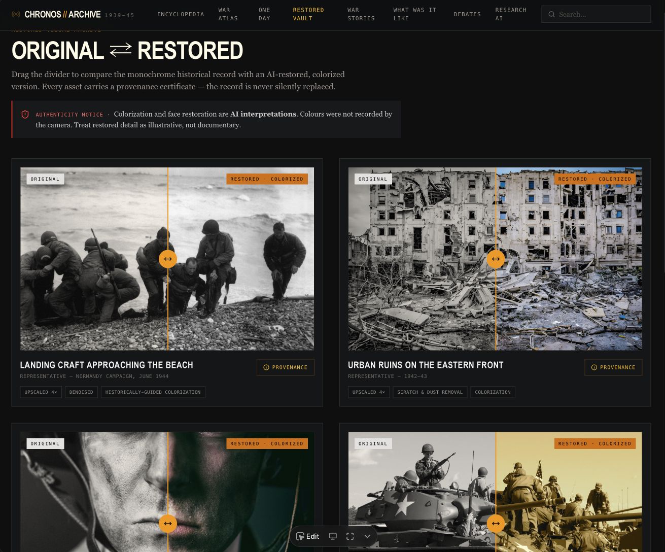 Chronos War Archive home page